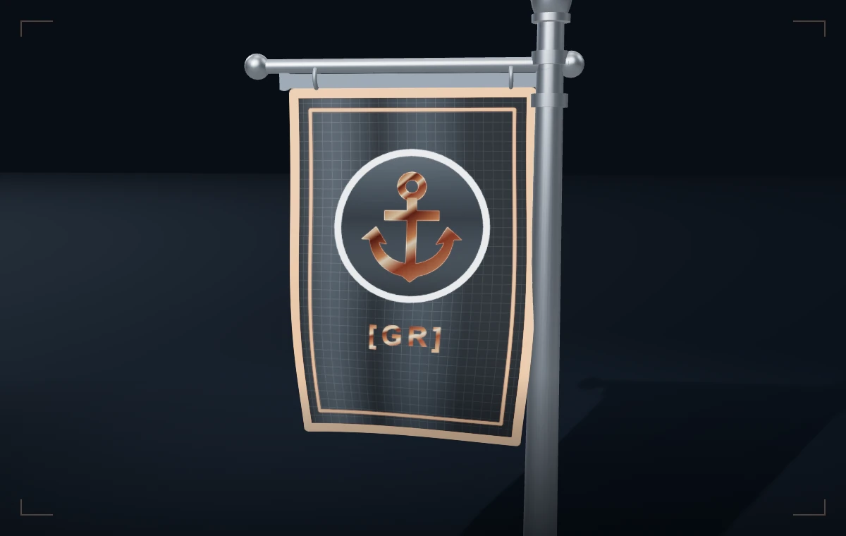 Copper emblem finish