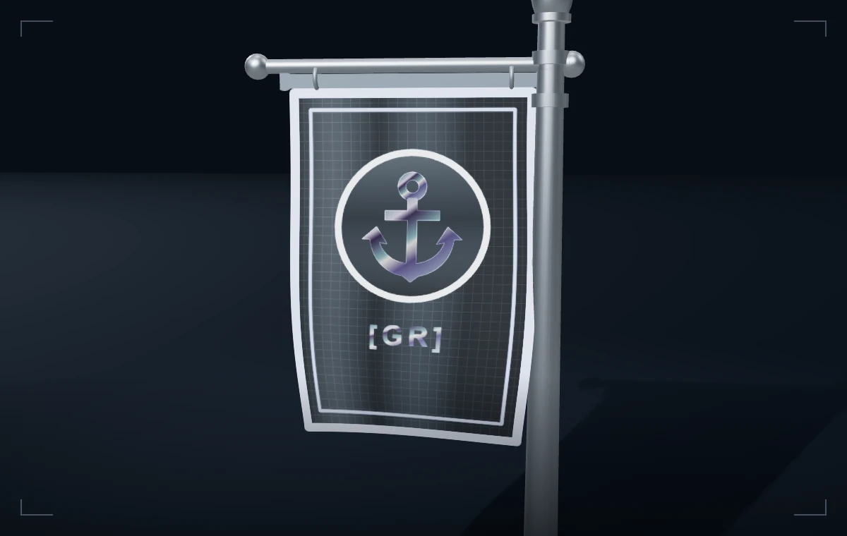 Iridium emblem finish